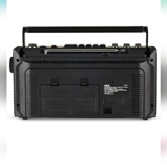 QFX J220 BT Rechargeable Boombox MP3 Conversion from Radio to Cassette/ Bluetoot - Picture 2 of 6
